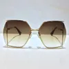 zonnebril voor dames klassieke zomermode 0817 stijl metaal en plankframe bril topkwaliteit uv-bescherming lens 0817S295q