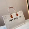 women handbags rive gauche tote shopping bag handbag high quality fashion linen large beach bags luxury designer travel wallet