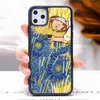 Custom 2D Sublimation Phone Cases voor iPhone 12 Series 11 PRO MAX XR XS 7 8 Plus Van Gogh Patroon Gepersonaliseerde beschermhoes