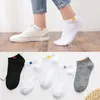 10Pieces=5Pairs/lot Summer Cotton Man Short Socks Fashion Breathable Sports Boat Socks Comfortable Casual Socks Male White Black