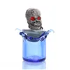 skull glass carb cap for quartz banger smoke glass water bong dab oil rig high borosilicate glass cigarette fittings personality funny shape smoke accessory