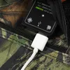 25W 5V Pliable Panneau Solaire Chargeur Power Bank Double USB Camouflage Sac À Dos Camping Randonnée Pour Huawei iPhone Samsung - Noir