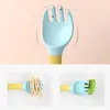 Dinnerware Sets Silicone Spoon for Baby Utensils Conjunto Auxiliar Criança Aprenda Treinamento Eat Eat Bendable Soft Fork Infant Children Tabelware