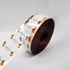 Aangepaste Rechthoek BOPP Transparante Adhesive Sticker Label Rolling CMYK Duidelijke Waterdichte Vinyl Volledige Kleur Gedrukte Stickers