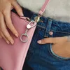 2021 HOT S925 Sterling Silver Moments Small Bag Charm Holder Key Ring fit Pandora Jewelry Making Gift With Original Box