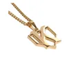 Titanium Sport Accessoires Honkbal Bat Cross Hangers Ketting Hip Hop Rvs Zilveren Gouden Strike Hanger Met Ketting