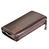 Wallets Men's Leather Business Clutch Bag Handbag Long Wallet Purse Mobile Phone Bags