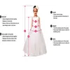 Flickans klänningar spetsbollklänning Flower Girl Princess Beach Wedding Wear Sheer Neck Baby Pageant Clothes26324487826