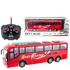 Elektrische/RC Auto 4CH Elektrische Draadloze Afstandsbediening Bus Met Licht Simulatie Schoolbus Tourbus Model Speelgoed 211029 240314