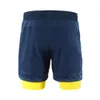 Arsuxeo Sportswear Man Running Shorts Men 2 in 1ジムショーツリフレクティブフィットネスクロスフィットショーツパンツワークアウト服クイックドライ223o