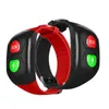 Braccialetti intelligenti anziani SOS Braccialetto orologio GPS Informazioni Push Frequenza cardiaca Monitoraggio del sonno Anti-Lost WristWatch1