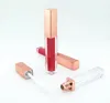 5ml Lip Gloss Garrafa de Plástico Recipiente Vazio Rose Gold Scrub Black Tube Tube Eyodiner Case Mini Frasco Split