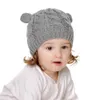 New Autumn Winter Newborn Infant Baby Hat Cute Ears Knitted Cap Warm Beanie Kids Hats