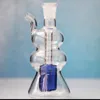 Mini pequeno cachimbo queimador de óleo de vidro para fumar com tigela de 10 mm colorido percolater borbulhador cachimbos de água claro cachimbo de água tigelas de tabaco azul conjunto inteiro acessórios para fumar