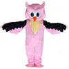 Mascotte CostumesSrealistic Owl Costume Mascotte Dessin animé Oiseaux Poupée Vêtements Halloween Noël Jumpsuit de plein air Parade Costumes Robe Personnalisable