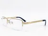 Best-selling lenzenvloeistof frame 18 k vierkante half-frame vergulde ultra-light optische mannen zakelijke stijl bril topkwaliteit 5813913