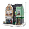 Creative Bike Shop Street View Series LEER high-tech 10004 Jouets éducatifs d'assemblage de petites particules pour enfants 3668PCS X0503