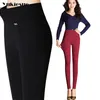 Plus Größe 5XL 6XL Frauen Bleistift Hosen Capris Hohe elastische Taille Stretch OL Büro Kausal Hosen Weibliche Hose Pantalon Femme 210519