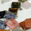 Mieszane Style Kolorowe Kamień Naturalny Urok Wisiorek Naszyjniki Dla Kobiet Mężczyźni Kochanka Moda Party Club Biżuteria z łańcuchem