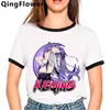 Hot Game Genshin Impact T Shirt Men Kawaii Egirl Cartoon Graphic Tee Söt Anime Tshirt Rolig Keqing Estetisk Unisex Tshirt Male Y0901