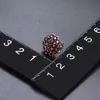 Natural Red Garnet S925 Silver Stud Earrings for Women 316 Carats Original Design Anniversary Engagement Gifts 2106169806155