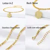 26PCS/Lot Alphabet Letter Initial A-Z Anklets Leg Bracelets For Women Name Foot Jewelry Accessories Stainless Steel Feet Chain