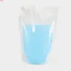 50pcs Breast Milk Nozzle Storage Bags And Free Gift Funnel Double-side Clear Spout Pouches Plastic Packaging With Hang Holegoods