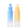 10ml Jade Roll On Bottle Travel Portable Glass Essential Oil Bottles Natural Crystal Stone Cosmetic Empty Bottling