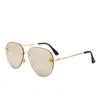 2021 Brand Design Sunglasses Women Men Brand Designer Good Quality Fashion Metal Oversized Sunglasses Vintage Female Male UV400.