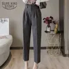 High Waist Long Pants Autumn Korean Style Women Wide Leg Pants Work Loose Female Trousers Capris Fashion Clothes Pantalon 11305 Q0801