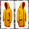 Anime Cosplay Costume Clothings Yomoduki Runa For Girls Women Orange Coat Hoodies Zip Jacket Y0913
