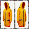 Anime Cosplay Costume Clothings Yomoduki Runa dla dziewczyn Kobiety Orange Płaszcz Bluzy Zip Kurtka Y0913