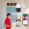 5MP Mini PTZ WIFI Velocidade Dome IP Câmera de IP Ao Ar Livre 4x Zoom Digital Ai Detecção Humana DIY Alarme Voz CCTV