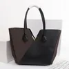 M40460 Klasik Mono Kadınlar Tote Kimono Tote Çanta Etinme Omuz Çantası Deri Moda Toron Kahverengi Çiçek Çanta 40460