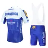 QuickStep Jealing Jersey Bike Spodnie Zestaw 20D MTB Ropa Męskie Letnie Szybkie Dry Pro Bicycling Shirts Maillot Culotte Nosić zestawy wyścigowe