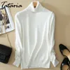 Cashmere Turtleneck Sweater Women Long Sleeve Knitted Slim 's Pullover Turtle Neck Warm Winter s For 210514