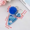 1PC Donne Ouija Planchette Portachiavi In Resina Pompon Pendenti E Ciondoli Borsa Portachiavi Con Palla Puffer Punk Bordo Artigianato G1019