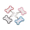 Mode Thermische Transter Sublimatie Blanks Dog Tag Sleutelhangers DHZ Designer Sieraden Bone Cats Claws Roze Zwart Blauw Zilver Legering Liefhebbers Autosleutelringen Sleutelhanger Cadeau