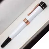 Luxury Pen Lucky Star Series Unik design Roller Ball Penns gjorda av högkvalitativ vit keramisk kontorsskrivtillförsel gåva till pojkvän