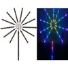 Strings Vuurwerk LED Strip WS2812B Smart Light RGB Fairy Music Control Meteor Lamp DC5V Markquee Bruiloft Woondecoratie