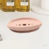 Silicone Soap Dish Storage Holder Multicolor Drain Laundry Cleaning Brush 2 In 1 Soap Dishes Anti Skid Soap Box Bathroom Supply BH4521 WLY