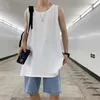 Heren Mouwloze T-shirt Klassiek Vest Harajuku Streetwear Vrouw Tops 2021 Mode Mannelijke Solid T-shirts