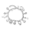 Nyligen ankomst mode kvinnors charms armband armband pläterad silver härlig kedja armband smycken 1128 Q26652130