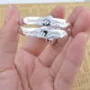 2 pièces enfants bébé filles garçons tout-petits taille réglable 925 Bracelet en argent Sterling bijoux de mode FS99 Bangle282D