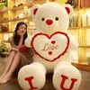 80/100Cm Plush Toy Creative Teddy Bear Giant Stuffed Animals Valentine Day Gift for Kids Pillow Grilfriend Girl Wife 220217