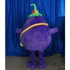 Halloween purple eggplant Mascot Costume Customization Cartoon vegetable Anime theme character Christmas Fancy Party Dress Carnival Unisex Adults Outfit