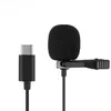 1.5m Mini Draagbare Lavalier Microfoon Condensator Clip-on Revers Mic Draad Microfoons voor Android Telefoon PC Camera