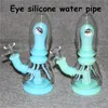 Rökning Olje Riggar Hookah Unbrebrable Silicone Vattenrör Bongs med 14mm Glass Bowl Bong Tillbehör för vax