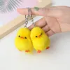 1 pièces mignon pendentif doux peluche poupée ornement porte-clés créatif Mini poussin Animal modèle jouets en peluche enfants cadeau