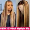 4/27 Hoogtepunt Pruik Braziliaanse Body Wave Pruik Hoogtepunt Kant Voor Menselijk Haar Pruiken Honingblond Ombre Kant Voor Pruik Remy